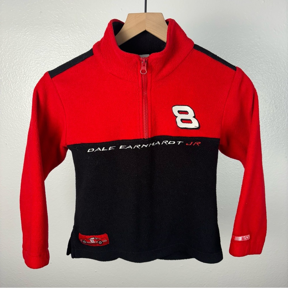 Dale Earnhardt Jr. #8 NASCAR Chase Authentics Youth 1/4 Zip Jacket Boys Size 7